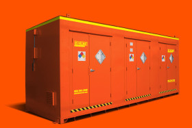 Four hour fire rated flammable chemical storage building rentals by US Hazmat Rentals®