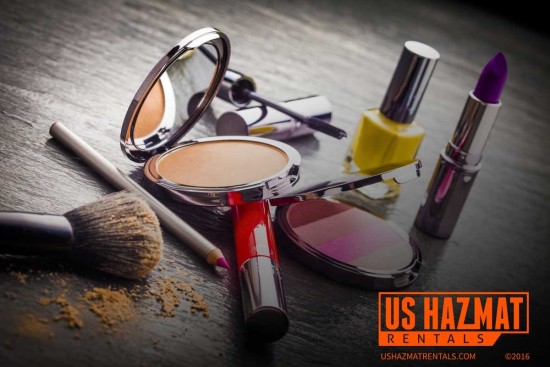Cosmetics can contain flammable raw material. Ensure all chemicals used for manufacturing are properly stored.
