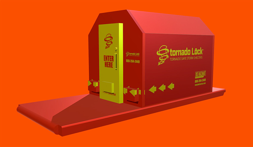 Short and Long Term Tornado Safe Storm Shelter Rentals for job site security, commercial businesses, and community shelter.