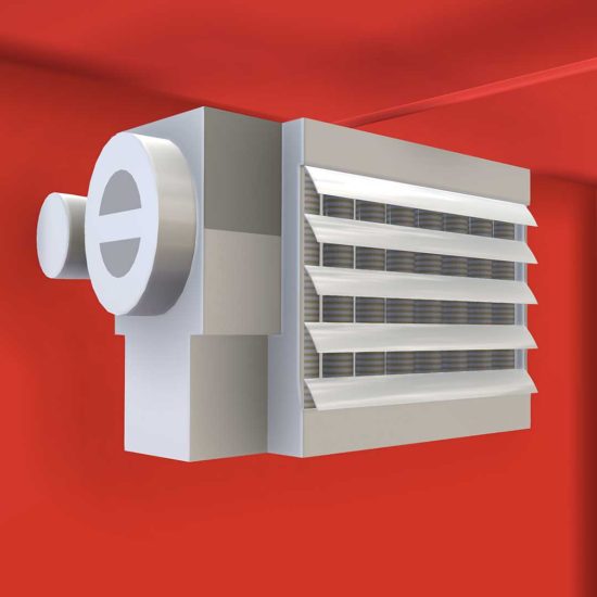 Interior Fan Forced Air Heater provide climate control heating for cooler temperatures to maintain storage safety.
