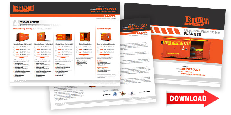 Download our chemical storage planner for details and availability of our US Hazmat Rentals.