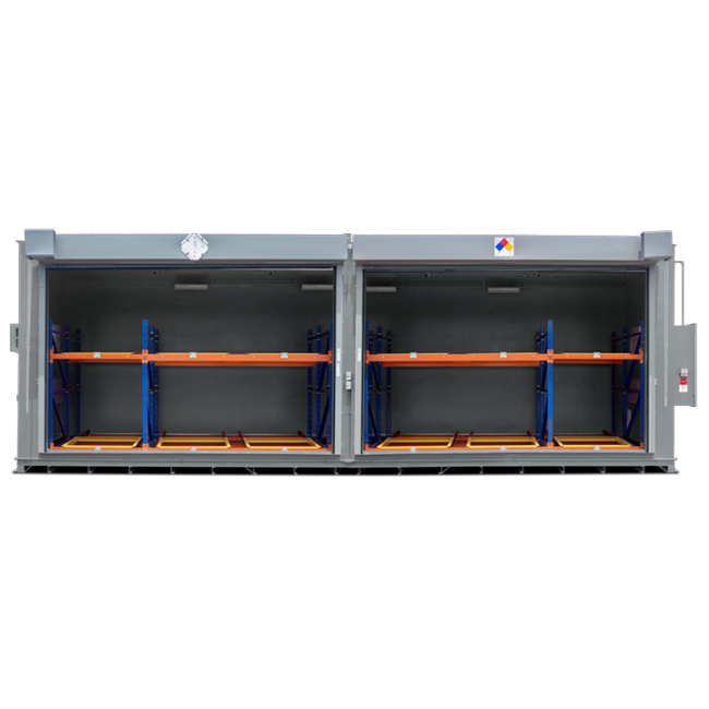 Tote Storage Front View Tote Storage Front View