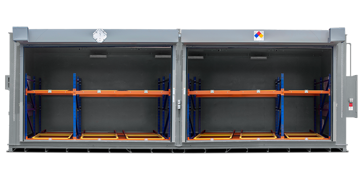 Tote Storage Front View Tote Storage Front View