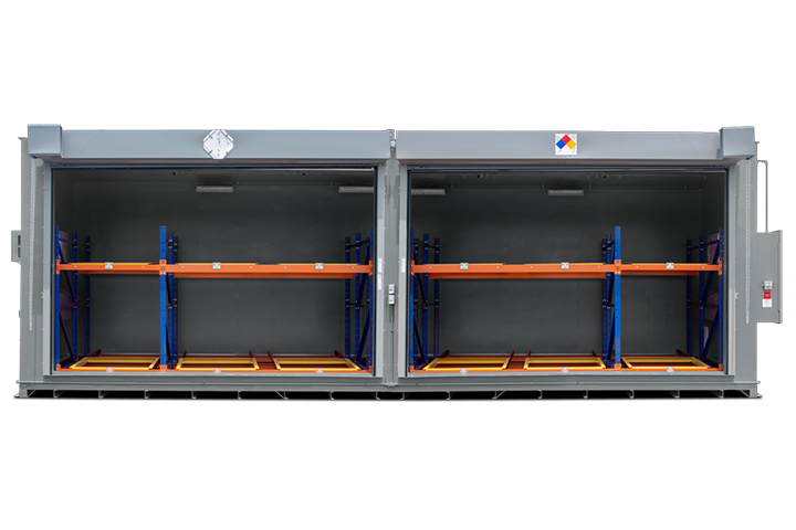 Tote Storage Front View