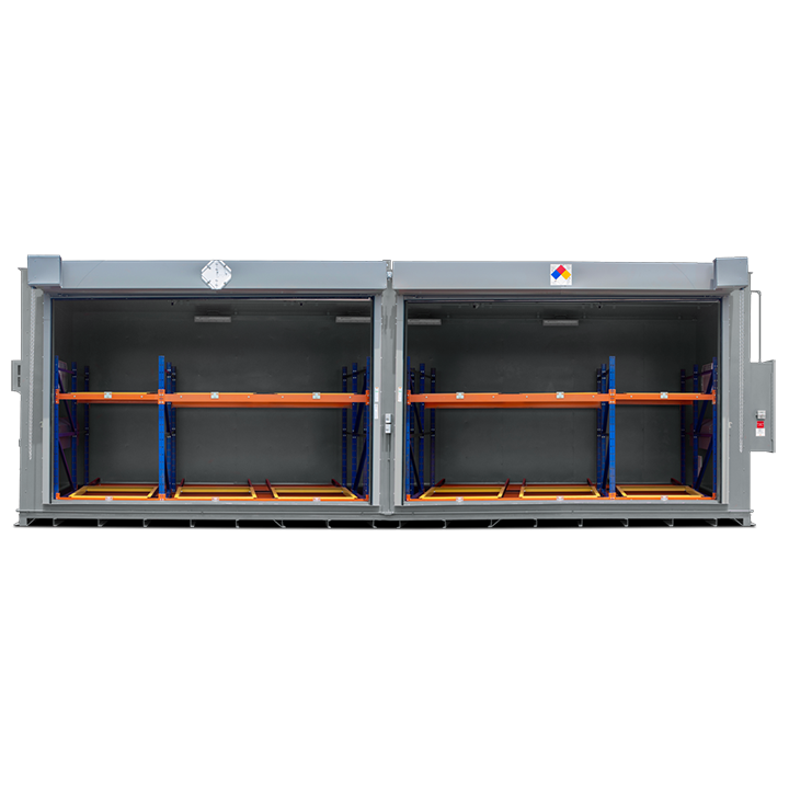 Tote Storage Front View Tote Storage Front View