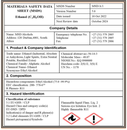 Understanding Safety Data Sheets (SDS) is necessary for proper chemical labeling and storage.