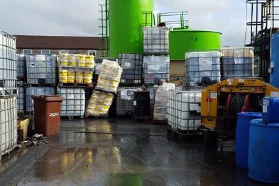 hazardous materials storage area