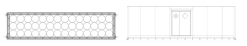 8x30 Chemical Drum Storage Barrel Capacity