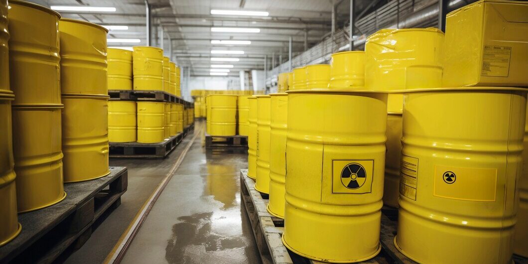 barrels-toxic-waste-from-nuclear-power-plant_23-2150957734 chemical plant storage
