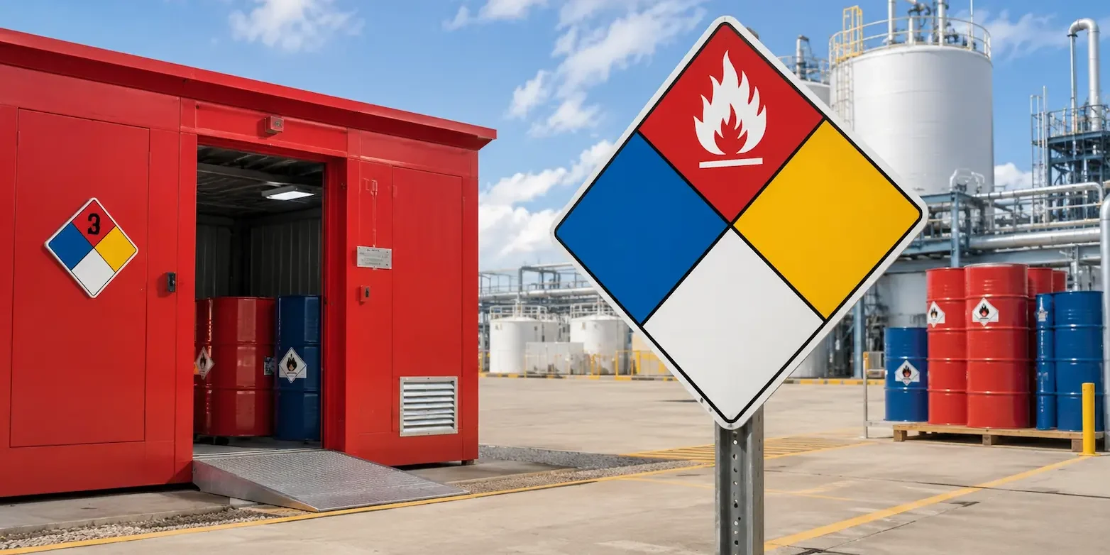 Thumbnail-for-The Red Quadrant_ Decoding the NFPA Red Diamond Meaning for Every Substance -By- US Hazmat Rental